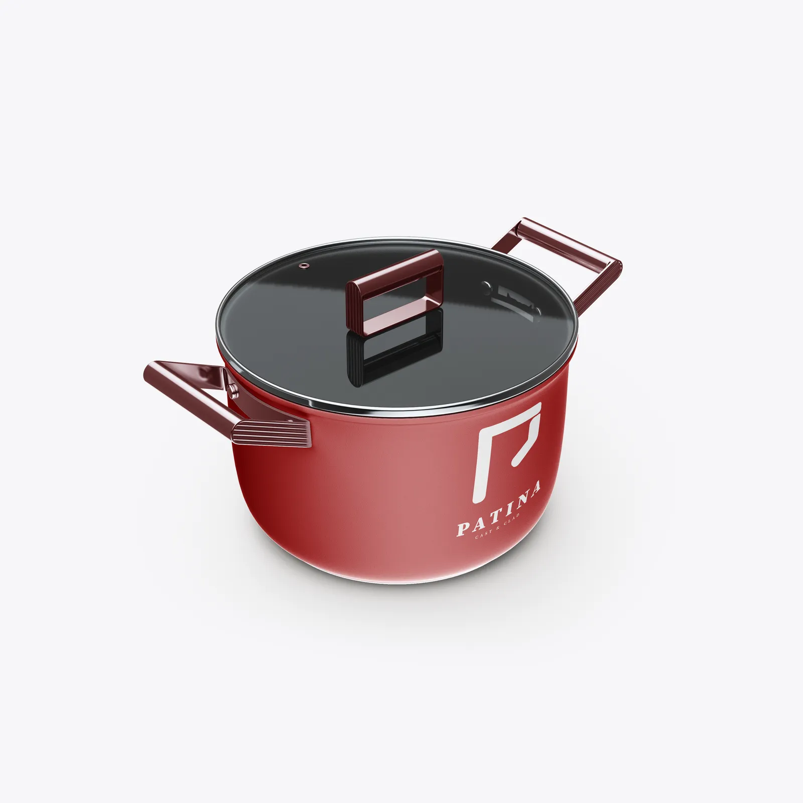 The Dutch Oven in the Ember enamel, the mark screened onto the body